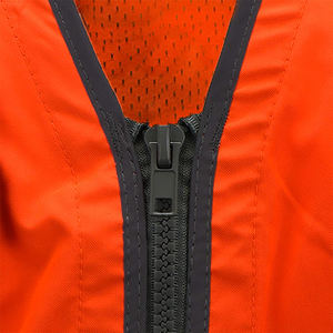OEM personnalisé haute visibilité maille de sécurité crochet boucle gilet de sécurité vêtements de travail hiver gilets réfléchissants en jaune orange conception multi-poches - Product Image 4
