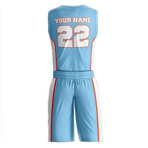 Premium Quality Custom Made <b>Basketball</b> Uniforms New Style Polyester with Breathable Feature Sublimation Printing - Product Image 4