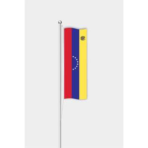 Digital-Printed Venezuelan <b>Flag</b> <b>for</b> Outdoor Use with Aluminum <b>Pole</b> - Product Image 1