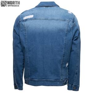 Logo personnalisé sur le devant veste en jean pour hommes en coton décontracté séchage rapide respirant hiver OEM Jean meilleure qualité - Product Image 3