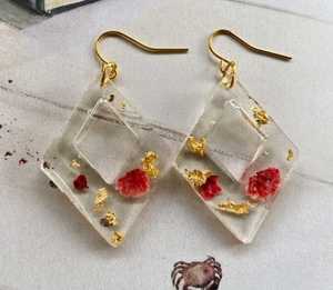 Pendientes Ovalados de Resina Hechos a Mano con Estilo Bohemio Étnico, Joyería de Diseño con Estilo de Ángel para Mujer, Gran Oferta - Product Image 1