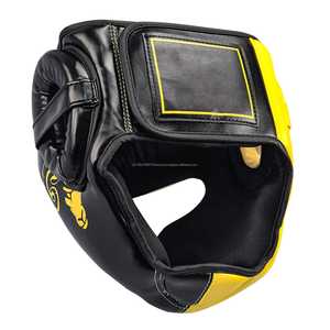 Rising Fitness vente en gros équipement d'entraînement de boxe professionnel combat gratuit en cuir PU casque de boxe adulte protège-tête - Product Image 4