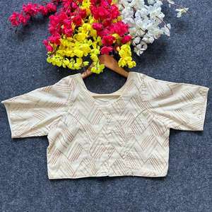 Artriddh Dobby coton hors de l'épaule en vrac Blouse grande taille femmes été courte longueur séchage rapide Boxy fournisseur de vêtements - Product Image 1