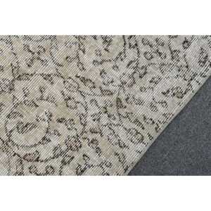 พรมขนาด 3x6.9 ฟุต, พรมตุรกีโบราณ, พรมขนสัตว์สีขาว - Product Image 5