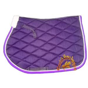 Sillín de caballo de salto básico, manta ecuestre, productos de alta calidad, Color púrpura, algodón satinado brillante - Product Image 1