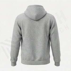 Sweat-shirt à capuche surdimensionné pour homme, 80 % coton, 20 % polyester, broderie chenille personnalisée, streetwear, pull-over, couleur personnalisée, vêtements - Product Image 2