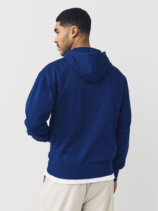 New Blue Custom Hoodies Wholesale High Quality 100% Cotton Fashion Heavyweight Casual Men's Hoodies - Product Image 3