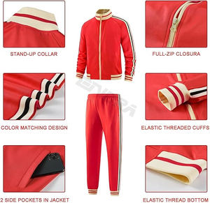 Chándal clásico de estilo atemporal con pantalones cargo ecológicos Características de talla grande - Product Image 4