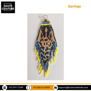 Gran Venta de cuentas hechas a mano, pendientes de borlas de linterna hechos a mano a la venta del fabricante indio líder para compradores a granel - Product Image 5