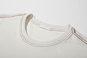 Surdimensionné hommes t-shirt lavage à l'acide coton à manches courtes été Streetwear lourd 100% coton en détresse t-shirt pour homme - Product Image 4