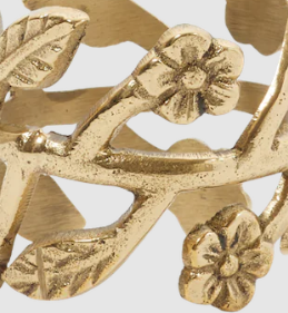 Wholesale Decorative Metal <b>Napkin</b> Ring Floral Design Golden Handmade <b>Napkin</b> Ring For Wedding Parties & Festivals Use - Product Image 4