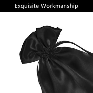 Sacs cadeaux en soie avec cordon de serrage pour noël, mariage et fête, sac en soie de luxe OEM 100% soie fabriquée au Vietnam - Product Image 4