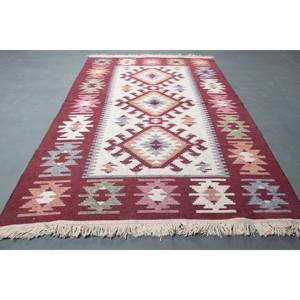 พรมตุรกีวินเทจ ขนาด 3.9x5.8 ฟุต (120x176 ซม.) ลายตารางสีแดงเบจ - Product Image 2