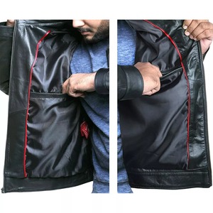 Unisex Genuine Leather <b>Jacket</b> Fashion Streetwear Bulk Wholesale - Product Image 4