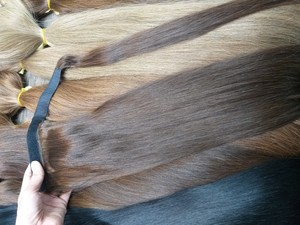 Extensions de cheveux en queue de cheval 100% naturels, cheveux bruts non traités, de haute qualité, très lisses et doux, offre spéciale - Product Image 4