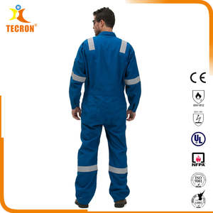 Combinaison en coton imperméable ignifuge OEM FR Vêtements de sécurité haute visibilité Vêtements de travail - Product Image 3