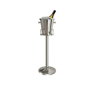 Top Selling Top Quality Silver Shiny Finishing Tall Designing <b>Champagne</b> Chilled Bottle Ice <b>Bucket</b> <b>With</b> <b>Stand</b> - Product Image 3