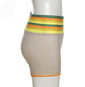 Pantalones Cortos Deportivos Ajustados con Cintura Acanalada Personalizados, Pantalones de Yoga para Entrenamiento, Pantalones Cortos Deportivos para Gimnasio, Correr y Hacer Ejercicio - Product Image 2