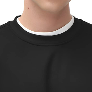 Pull-over en tricot personnalisé pour homme, doublé, à manches longues, uni, brodé, 100 % coton, écologique, séchage rapide - Product Image 2