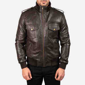 Chaqueta de Cuero Vacuno para Hombre, Nueva Moda, Resistente al Viento, Alta Calidad a Precio Razonable - Product Image 1