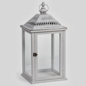 Lanterne en verre à cadre en métal enduit de poudre noire faite à la main la plus étonnante pour la décoration de mariage et de fête - Product Image 6