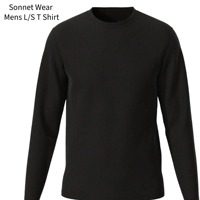 Sweat-shirt à col rond pour homme, haut décontracté, séchage rapide, 100% coton, doux et lisse