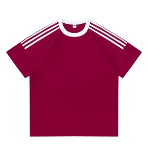 เสื้อยืดแขน3บาร์200gsm ผู้ชายเสื้อยืดผ้าฝ้ายธรรมดาแบบคลาสสิกออกแบบได้ตามที่ต้องการ - Product Image 2