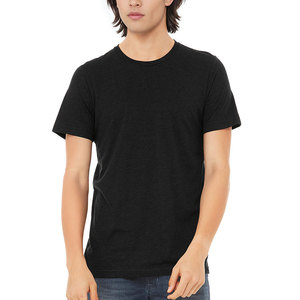 2025 printemps vente chaude hommes Super doux à manches courtes T-Shirt couleur unie lourd solide cou grande taille Streetwear - Product Image 5
