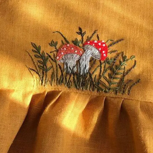 Robe brodée à la main en lin doux pour bébé fille Style décontracté pour le premier anniversaire des tout-petits OEM Made in Vietnam - Product Image 5