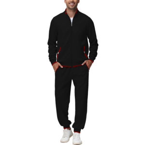 Wholesale Unisex Winter Streetwear Tracksuits 2-Piece Hoodie Jogger Sets Custom Logo <b>Jacket</b> 100% Cotton Sportswear - Product Image 6