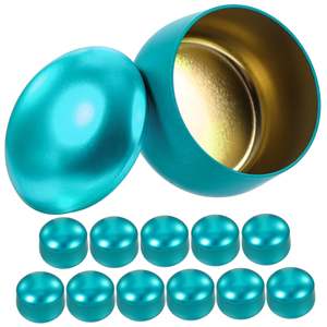 ขวดโหลเทียนเคลือบผงพร้อมฝาปิดผลิตภัณฑ์ตกแต่งบ้านที่สมบูรณ์แบบสำหรับห้องนั่งเล่นคาเฟ่เครื่องใช้บนโต๊ะอาหารขวดโหล - Product Image 6