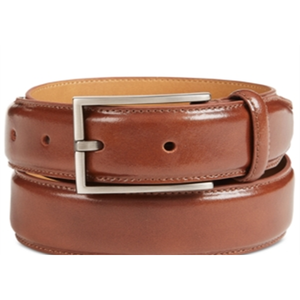 Cintura Elegante da Uomo Ryan Seacrest Distinction in Pelle di Vacchetta Marrone, Stile Vintage di Alta Qualità con Fibbia in Lega Personalizzata, Taglia M - Product Image 3