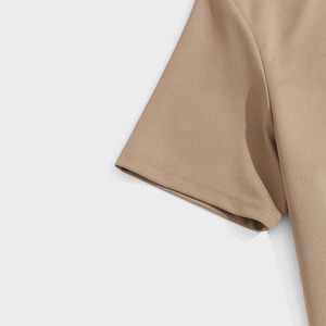 Ensemble personnalisé short et t-shirt surdimensionné en coton de meilleure qualité pour homme Camisetas unies vendues en gros pour l'été - Product Image 4