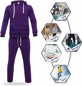 Men's Classic Solid Casual Sports Jacket Hooded Zipper Top <b>Trousers</b> 2pcs Set Winter Sports Suit Spring Autumn <b>Plus</b> Size - Product Image 6