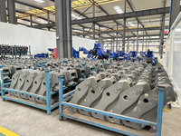Attache rapide hydraulique inclinable pour excavatrice, outils de construction pour engins de 1 à 40 tonnes.