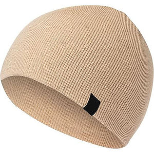 jacquard Unisex Add Label <b>Winter</b> <b>Hat</b> Solid Color Knitted for <b>Men</b> Women Beanie <b>Hat</b> Outdoor Fur Lining Warm Sports <b>Hats</b> Sports Cap - Product Image 2