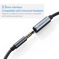 Adaptateur audio de type C vers 3,5 mm de haute qualité, câble jack audio USB C 3,5 mm pour téléphone, ordinateur portable, PC