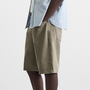 Ropa de calle de verano personalizada, medio pantalón corto Vintage, pantalones cortos de trabajo sueltos/pantalones cortos vaqueros holgados de moda para hombre 2025 - Product Image 3