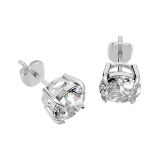 Boucles d'oreilles en or 14K 10K, nouveau design, personnalisables, en moissanite, bijoux, boucles d'oreilles fines, boucles d'oreilles solitaire en diamant, bijoux pour femmes - Product Image 4