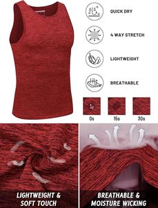 เสื้อกล้ามออกกำลังกายแขนกุดแห้งเร็วสำหรับผู้ชายเสื้อสำหรับออกกำลังกายในยิมเสื้อเพาะกาย - Product Image 5