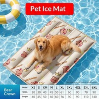 Alfombra Refrescante para Mascotas con Estampado de Dibujos Animados, Alfombra de Gel Refrigerante de Verano al por Mayor para Perros, Gatos, Dormitorios, Jaulas y Suelos