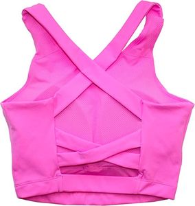Sujetador deportivo sin costuras de alto soporte para mujer, diseño triangular acanalado, con tirantes en T de spandex/nailon, ajuste cómodo y flexible. - Product Image 6