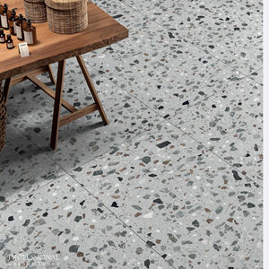 Baldosas de Porcelana con Aspecto de Terrazo, Talladas, 600x1200, Gris - Product Image 1