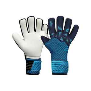 Gants de gardien de but de football professionnels de haute qualité, respirants, en cuir, avec fermeture à lacets réglables, rembourrage double couche, haute adhérence - Product Image 3