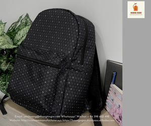 New Stock <b>Black</b> <b>School</b> <b>Backpack</b> for Student Made in Vietnam - Product Image 2