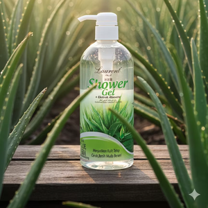 Laurent Aloe Vera Gel de ducha para la reparación de la piel y la hidratación profunda - Product Image 1