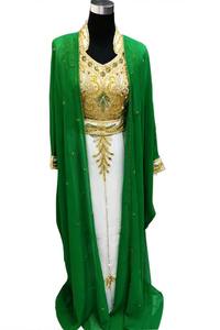 Caftan islamique marocain moderne pour les femmes longue robe de plage longue au sol avec manches longues respirantes approvisionnement ODM - Product Image 2