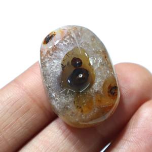 Pierre précieuse naturelle en agate de Sulemani Aqeeq, cabochon, agate striée, pierre lisse, pierre en vrac, fournisseur en gros pour la fabrication de bijoux - Product Image 2