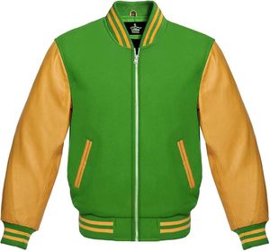 Chaqueta Universitaria Acolchada de Piel de Oveja para Hombre, de Alta Calidad, al por Mayor, con Cuello Alto, Resistente al Viento, Logotipo Frontal, Colores y Tallas Personalizadas - Product Image 5