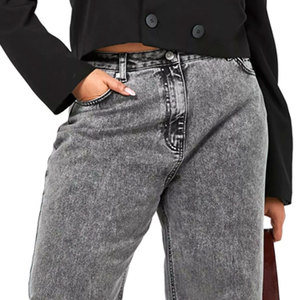 2024 nueva moda mujer ropa Jeans holgados acampanados con bolsillo para mujer Pantalones transpirables pantalones de mezclilla servicio OEM - Product Image 6